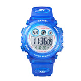 SKMEI Kids Digital Watch, 50M Waterproof, Sports, LED Light, Main, Blue