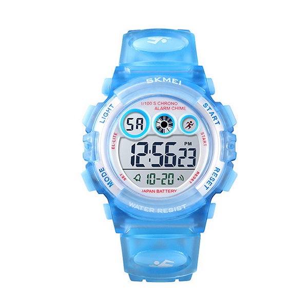 SKMEI Kids Digital Watch, 50M Waterproof, Sports, LED Light, Main, Light Blue