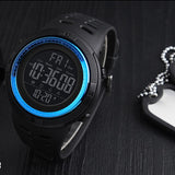 SKMEI Mens Digital Multifunctional Sports Watch, 50M Water Resistant, Alt 1, Blue/Black
