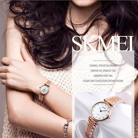 SKMEI Womens Elegant Fashion Watch w Rhinestones, Model, all SKUs