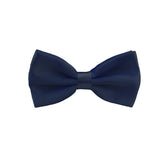 Mens Smooth Satin Feel Formal Bow Tie, Pre-Tied - Gifts Are Blue - 4