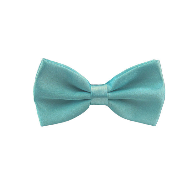 Mens Smooth Satin Feel Formal Bow Tie, Pre-Tied – Gifts Are Blue