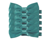 Mens Smooth Satin Feel Formal Pre-Tied Bow Tie Sets - Gifts Are Blue - 1