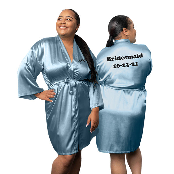 Silk Robe Back Satin Robe Back