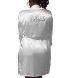 Bridal Robes with Rhinestones, M, XL, 2XL, 3XL