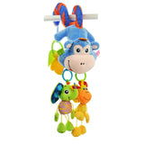 Sozzy Plush Baby Toy Hanging Monkey for Crib or Stroller