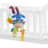 Sozzy Plush Baby Toy Hanging Monkey for Crib or Stroller, Closeup