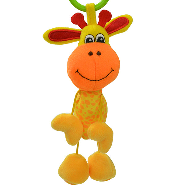 Sozzy Plush Baby Toy Hanging Monkey for Crib or Stroller, Smiling Giraffe