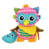 Sozzy Plush Baby Animals Multi Sensory Developmental Activity Toy, 3 to 36 Months, Main, Pink Owl