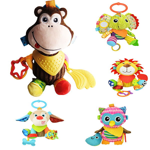 Sozzy Plush Baby Animal Multi Sensory Development Activity Toy, 3