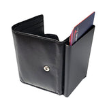 Stone Mountain Genuine Leather Pop Up Slim RFID Wallet, Black - Back