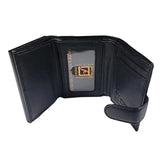 Stone Mountain Genuine Leather Pop Up Slim RFID Wallet, Black - Interior