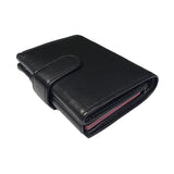 Stone Mountain Genuine Leather Pop Up Slim RFID Wallet, Black - Closed Pic