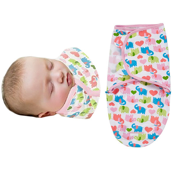 SwaddleMe Cotton Newborn Infant Baby Wrap Sleepsack - Gifts Are Blue - 9