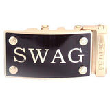 FEDEY Statement Buckles for Ratchet Belt, Gold, SWAG