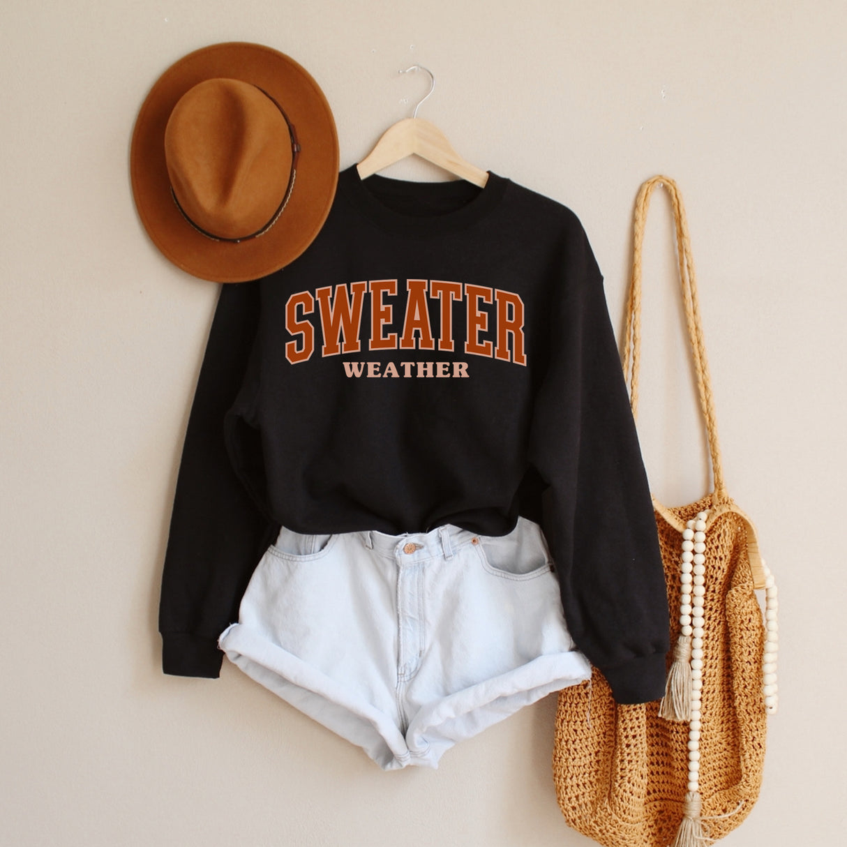 Simple sweater weather sweatshirt for the holidays. All SKUs