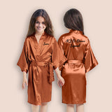 Terracotta Personalized Bridesmaid Robes, Custom Womens & Girls Robes for All Occasions, Bachelorette Party Robes, Quinceanera Robes, Birthday Robes