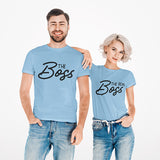 Great matching couple shirts for husband and wives, newlyweds or boyfriends and girlfriends.  For the men the shirt says The Boss, for the women the shirt has The Real Boss.  After all it's totally true.  all SKUs