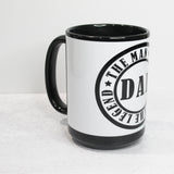 The Man The Myth The Legend Coffee Mug Fathers Day Novelty Mugs, Men Coffee Cups, Gifts for Dad - Sideview