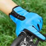 Touchscreen Anti-Slip Waterproof Outdoor Sports Gloves - Gifts Are Blue - 5