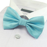 Mens Pre-Tied Blue Bow Tie for Formal Events
