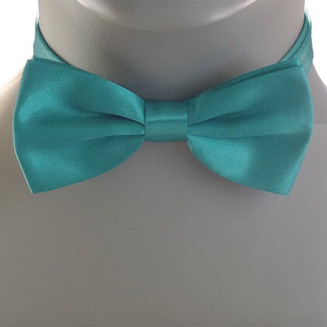 Mens Smooth Satin Feel Formal Bow Tie, Pre-Tied - Gifts Are Blue