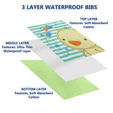 Waterproof Baby Cotton Bibs 3 Layer Design