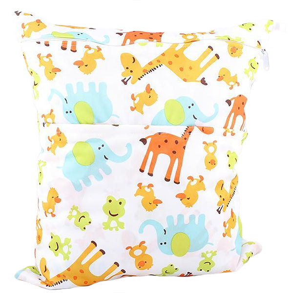 wet dry diaper bag animals