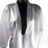 Robe with Inside Tie String, White