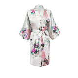 Womens White Kimono Robe - Gifts Are Blue - White