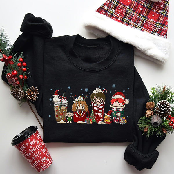 Wizard Latte Christmas sweatshirt. All SKUs