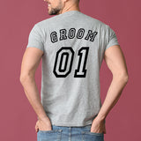 Wolf Pack Groom and Groomsmen Bachelor Party T-Shirts, Crewneck, Bachelor Party Shirts, Groomens Shirts, Groomsmen Tees - Groom Back View