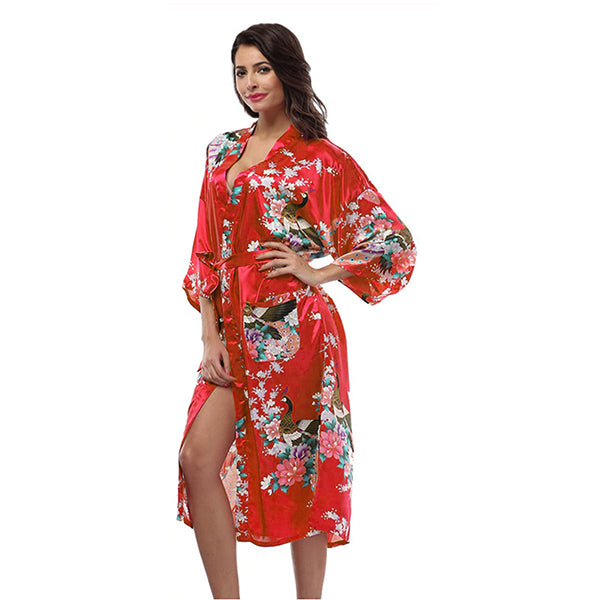 Red Mommy and Me Robes, Floral, Satin, Womens Robes, all SKUs