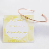 Womens Organic Style Birthstone Bangle Bracelet with Jewelry Box, November Birthdays, Gifts for Scorpios