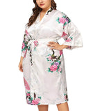 womens plus size robes floral white main new
