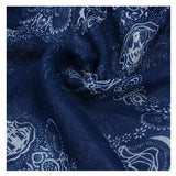 Porcelain Womens Scarf Close Up, Dark Blue