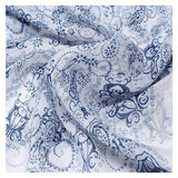 Porcelain Womens Scarf Closeup, White