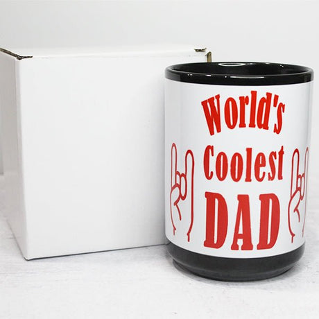 Worlds Coolest Dad Coffee Mug Fathers Day Novelty Mug, Gifts for Dad, Gifts for Grandpa, Fathers Day Coffee Mugs, Coffee Cup - Worlds Coolest Dad Packaging
