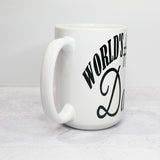 World's Number One Dad Father's Day Coffe Mug Sideview