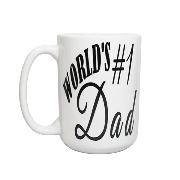 World's Number One Dad Father's Day Coffe Mug Main