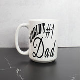 World's Number One Dad Father's Day Coffe Mug 